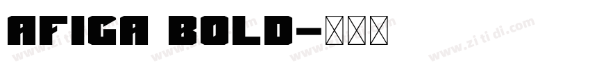 Afiga Bold字体转换